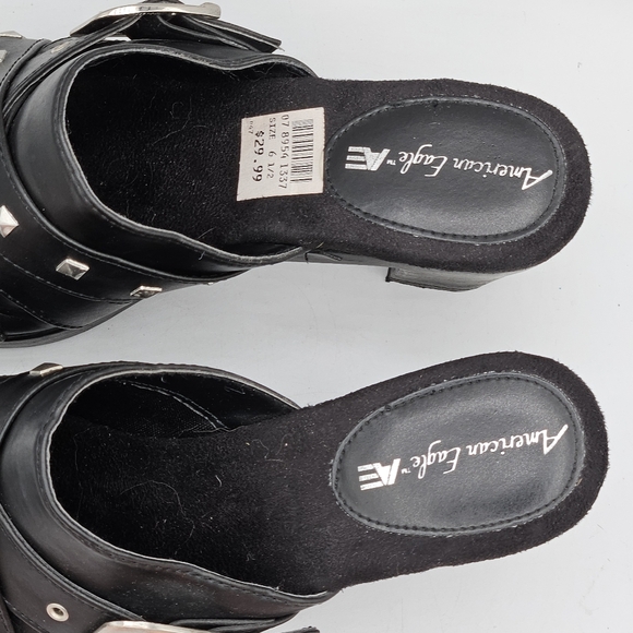 American Eagle studded 3.25" heel studded clogs size 6.5 - Picture 13 of 15